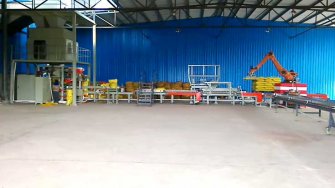 Fully automatic packing high-position palletizer production line